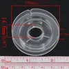 10 Acryl Spulen / Garnspulen 50mm, Transparent, Abmessungen Produktbild-Vorschau