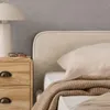 Polsterbett LAVORO Einzelbett 140x200, beige - Bett mit Produktbild-Vorschau 3