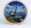 Holzuhr 30fi cm wanduhr - Berge Produktbild-Vorschau 1