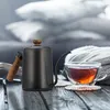 Kovový čajník s drevenou rukoväťou RD44120, čierny 550 ml Náhľad obrázku produktu 2