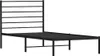 vidaXL Postel s čelem kovová černá 90x190 cm Náhled obrázku produktu 4
