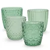 Windlicht Glas grün Teelichthalter 4er Set Teelichthalter Produktbild-Vorschau 8