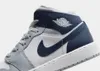 Nike Jordan 1 Mid White Midnight Navy Wolf Grey Trenerzy Podgląd zdjęcia produktu 2