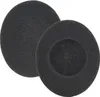 Two black foam ear pads for headphones are shown against a white background. Voir les images du produit