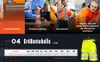 Fluoreszierende Warnarbeitsshorts CXS Norwich Neon Gelb, 54 Produktbild-Vorschau 5
