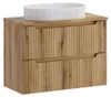 Ensemble VANO licht eiken 80cm: onderkast met laden + blad Productafbeelding-voorbeeld 1