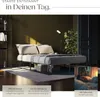 tectake® Bett Kyoto Belastbarkeit 250 kg, bodenschonende Produktbild-Vorschau 3
