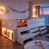 Lit pour enfant Merax, 90x200 cm, avec éclairage LED, lit Voir les images du produit 4