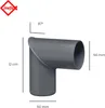 INEFA Regenrohrbogen 87 Grad für Fallrohr, PVC DN50 / 50mm, Produktbild-Vorschau 2
