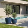 Provencelia Keramik Pflanzkübel Mars Blau, Ø30 x H30 cm, Produktbild-Vorschau 5