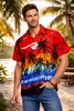 King Kameha Hawaiihemd "Beach" in Rot Herren Hawaii-Hemd Produktbild-Vorschau 2