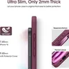 A side-by-side comparison of an iPhone 16 and an iPhone 16 with a protective case, highlighting the slimness and features of the case. Produktbild-Vorschau