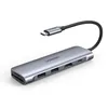 A UGREEN 6-in-1 USB C PD-Adapter is shown on a white background. Produktbild-Vorschau