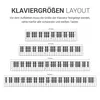 kwmobile Klavier Keyboard Noten Aufkleber - für 49 61 76 88 Produktbild-Vorschau 3