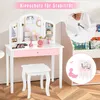 Kinder Schminktisch mit Hocker und abnehmbarem Spiegel, Produktbild-Vorschau 5