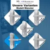 Edelstahl Drückergarnitur DG.118 – Langschild WC modern mit Produktbild-Vorschau 8