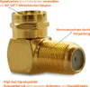 SAT F-Winkelstecker Winkel Adapter 90° Vergoldet 2x Produktbild-Vorschau 6