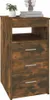 vidaXL Příborník se zásuvkami Kouřový dub 40x50x76 cm Náhled obrázku produktu 4
