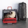 Transportín para perros y gatos, de plástico, plegable Vista previa de la imagen del producto 2