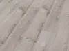 A close-up view of a light gray wood-look flooring material, showing the texture and grain of the planks. Produktbild-Vorschau
