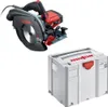 A Mafell circular saw and its storage case are displayed against a white background. Produktbild-Vorschau