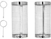 EDELSTAHL Grillkorb Set 2-tlg BBQ Rollen Rost Gemüserecht Produktbild-Vorschau 1