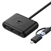 Ugreen USB 3.0 + USB-C 3.1 4 Port OTG Hub Black Produktbild-Vorschau 1