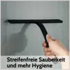 DEKAZIA® Duschabzieher Schwarz Silikon – Abzieher Dusche Produktbild-Vorschau 3