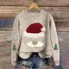 ASKSA Pulls rigolos de Noël Femmes Pulls tricotés col rond Voir les images du produit 2