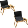 CASARIA® Laptoptisch Bambus Höhenverstellbar mit Schublade Produktbild-Vorschau 9