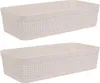 Set di 2 cestini/organizer 25X13X6Cm Anteprima dell’immagine prodotto 5