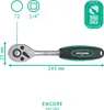 Cricchetto con levetta da 1/4 pollici con 72 denti Anteprima dell’immagine prodotto 2