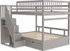 Sweiko Lit superposé en bois massif 140x200cm, Avec Voir les images du produit 14