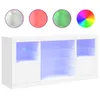 vidaXL Sideboard mit LED-Leuchten Weiß 142,5x37x67 cm Produktbild-Vorschau 8