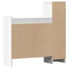 vidaXL Armoire à chaussures blanche 100,5x28x100 cm Bois Voir les images du produit 8