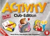 The image is the box art for the board game 'Activity Club Edition'. It features cartoon illustrations of people playing the game, along with the game's title and descriptive text. Produktbild-Vorschau