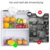Sada 6 kusů organizérů do lednice, s 16 samolepkami, úložná Náhled obrázku produktu 7
