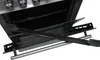 A close-up shot of an open oven door with the rack extended out. Produktbild-Vorschau
