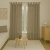 Écharpe décorative Ellen à boucles, lot de 2, gris sable, Voir les images du produit 2