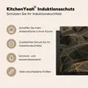 KitchenYeah© Herdabdeckplatte Abstrakt - Gold - 3D - Luxus Produktbild-Vorschau 6