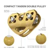 Lixada 30kN Cable Trolley Pulley mit Kugellager Rock Produktbild-Vorschau 4