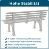 Gartenbank Blome Sylt Kunststoff 3-Sitzer weiß Produktbild-Vorschau 14