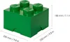 Scatola di immagazzinamento Lego Brick 4 verde Anteprima dell’immagine prodotto 8