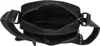 An open black leather crossbody bag, viewed from above. Anteprima dell’immagine prodotto