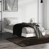 vidaXL Bettgestell Weiß 75x190 cm Holzwerkstoff Produktbild-Vorschau 2