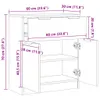 Maison Exclusive – kredens Artisan z dębu 60 x 30 x 70 cm Podgląd zdjęcia produktu 10