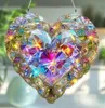 GKA Sonnenfänger Herz Regenbogen Farben 20 cm Buntglas Produktbild-Vorschau 2