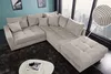 riess-ambiente Modernes Ecksofa KENT 220cm greige Cord Produktbild-Vorschau 2