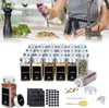 ROSEJANE Gewürzgläser 12er Set, eckige Gewürzdosen aus Glas Produktbild-Vorschau 1