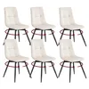 VASAGLE Drehbare Esszimmerstühle 6er Set, Ergonomische Produktbild-Vorschau 1
